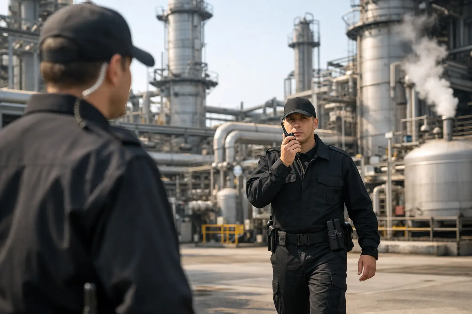 Guardias para plantas industriales con control real